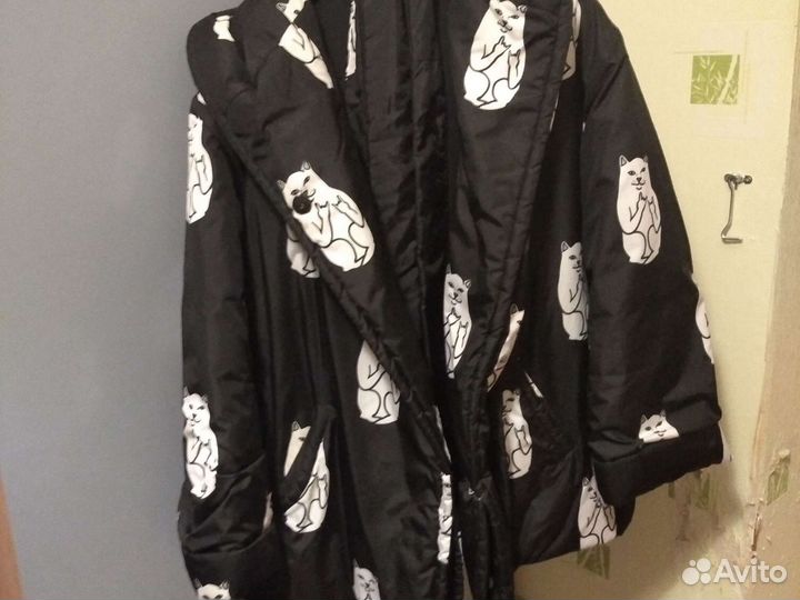 Пуховик кимоно