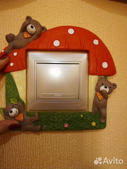 Гипсовые декоративные накладки на выключатель