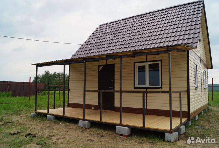 Каркасный дачный дом 6х4