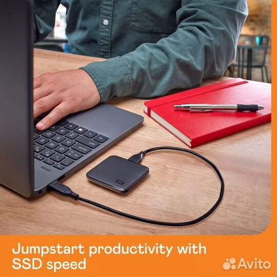 Внешний SSD WD Elements SE 2TB, USB 3.0