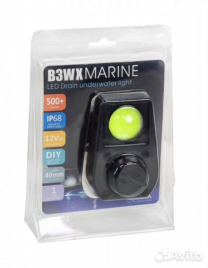 Подводный огонь со сливной пробкой, Blue, aquaidea