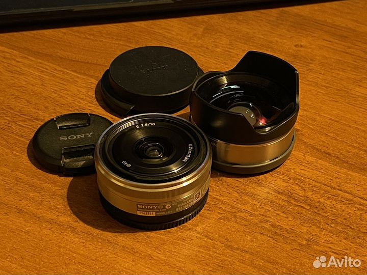 Объектив Sony E 16mm f2.8 + ECU1 0.75x конвертор