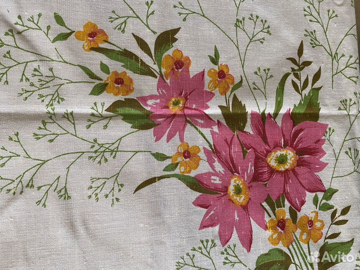 Полотенце салфетки скатерть простынь лен СССР