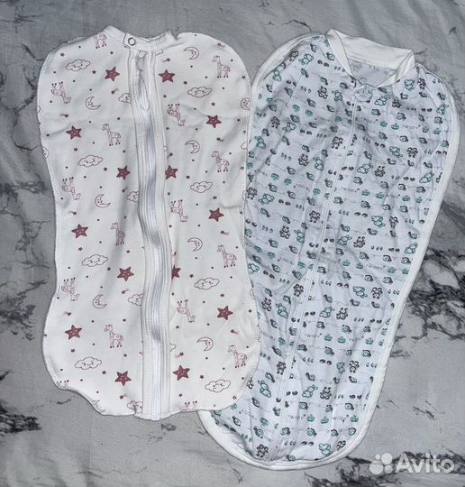 Пеленка-кокон 2 шт для новорожденных