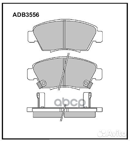 Колодки тормозные дисковые перед honda civi