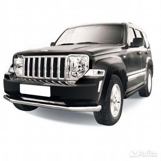 Защита переднего бампера Jeep cherokee