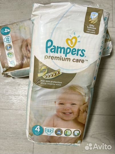 Подгузники трусики памперс 4 premium care