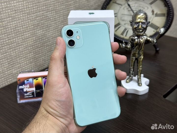 iPhone 11 64GB, Green, Б/У, (акб 80)