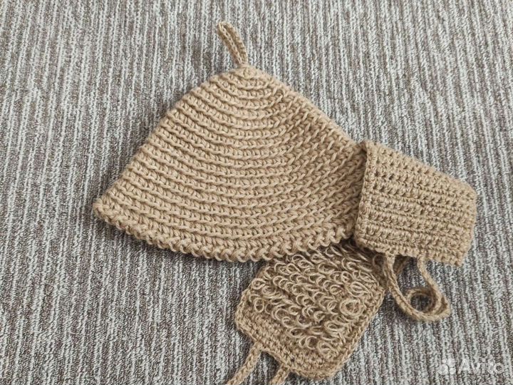 Набор для бани и сауны из джута