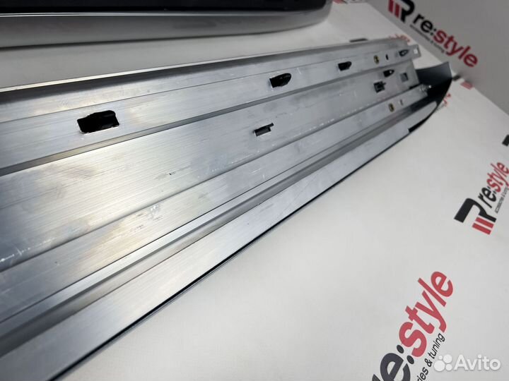 Подножки Land Cruiser Prado 120 Серебро