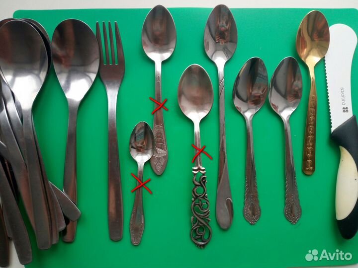 Ложки, вилки. ножи, штопор. Состояние нового