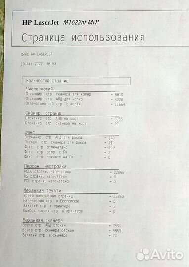 Мфу HP LaserJet M1522nf