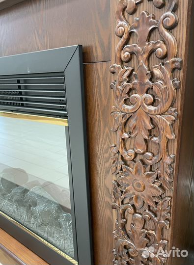 Камин электрический Широкий очаг