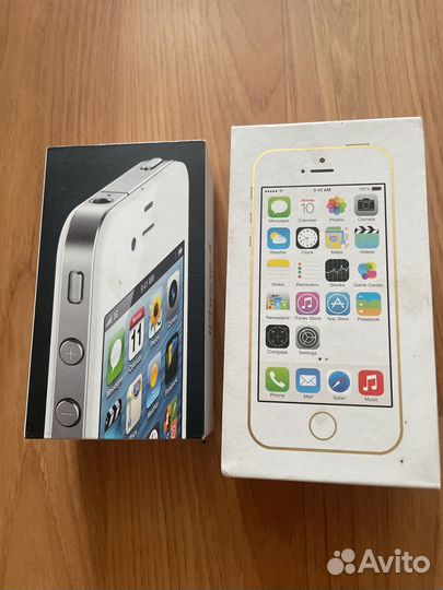 Коробки iPhone 4 5s