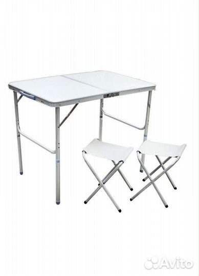 Стол туристический складной + 2 стула