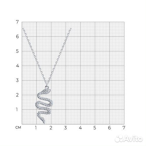 Колье sokolov из серебра, 94070736, р.38\42