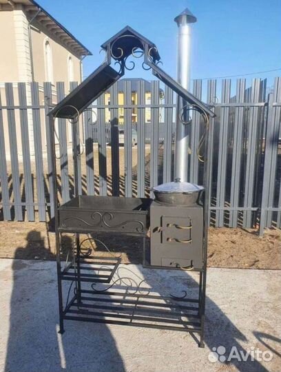 Мангал в стиле лофт