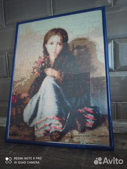 Картина готовая вышивка