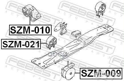 Подушка двигателя передняя (suzuki baleno/estee