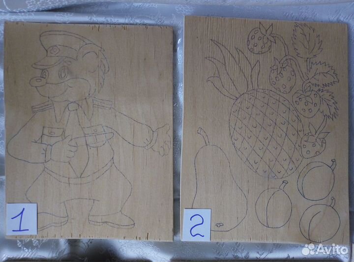 Доски для выжигания с рисунком