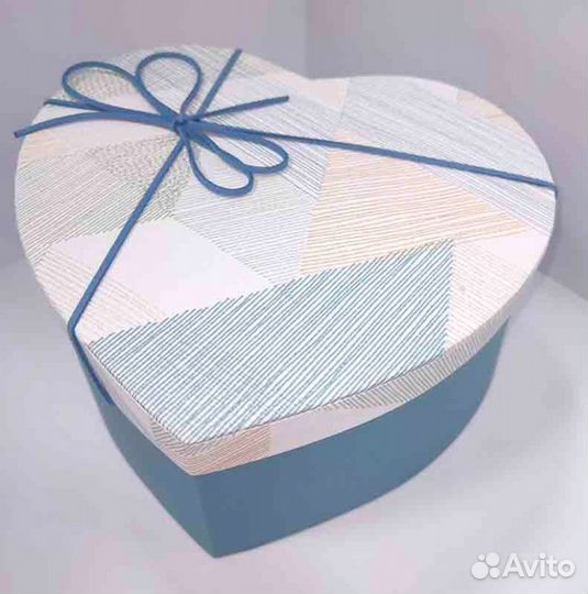 Коробка подарочная Сердце элегантность 16 х 14 х 6