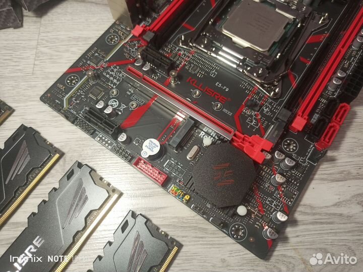 Материнская плата Kllisre+intel 2650v4 +ddr4 16Gb