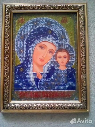 Икона вышитая бисером