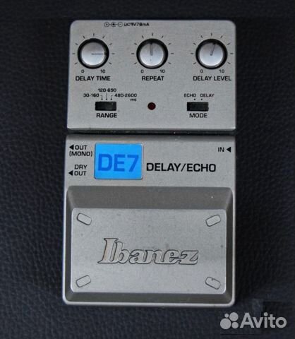 Гитарная педаль эффектов Ibanez DE-7 delay/echo