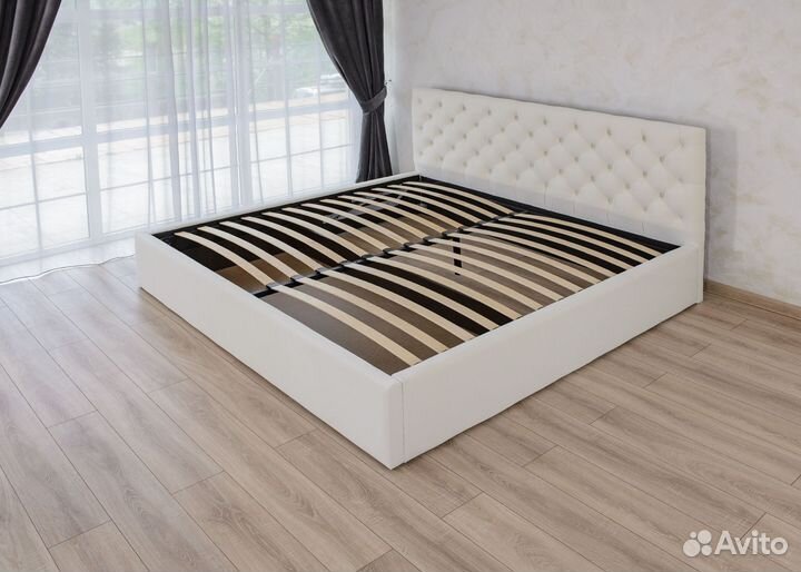 Кровать 200х200 с подъемным механизмом в наличии