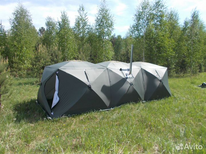 Палатка Куб 2,20-3К,3-сл,Ант-д-тент №2 Уралзонт