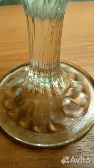 Ваза на ножке стекло СССР