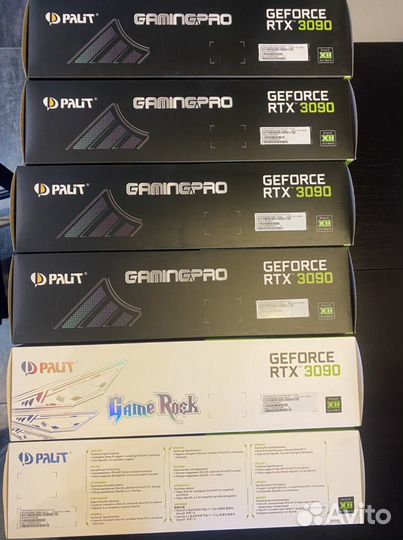 Коробка Palit RTX 3090 полный комплект