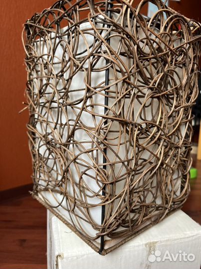 Люстра ротанг подвесная