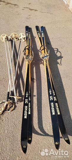 Беговые Лыжи Волжск 77 Марий эл с палками с крепле