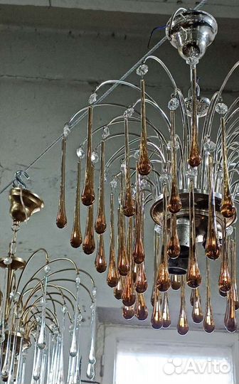 Винтажная хрустальная люстра