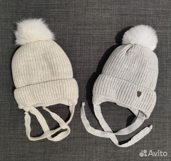 Шапка зимняя новая 9-18 мес