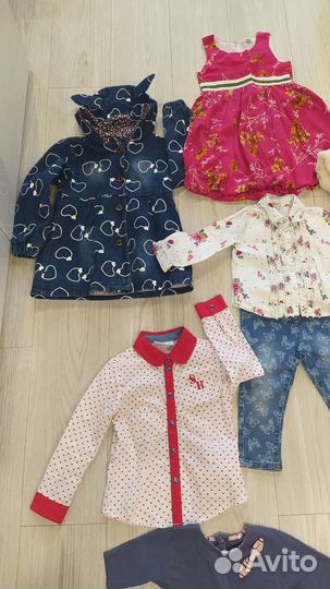 Одежда для девочки 80-110, куртка, джинсы, платья