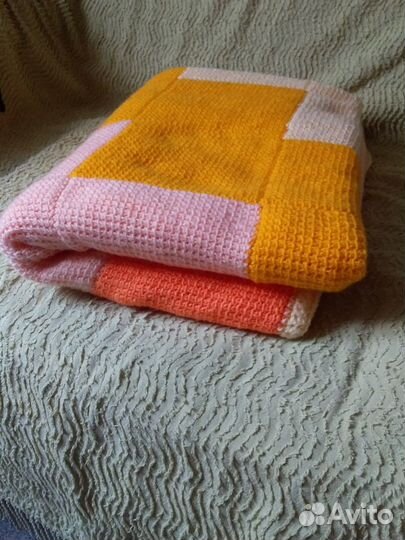 Плед вязаный