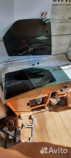 Стекло двери L R Renault Logan 1