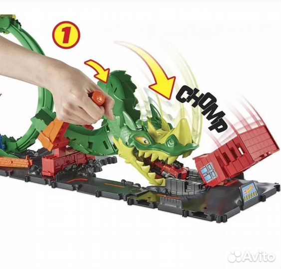 Хот Вилз (Hot wheels) трек Атака Дракона HDP03