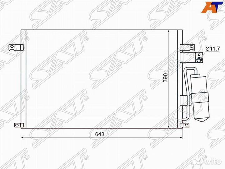 Радиатор кондиционера chevrolet epica 06