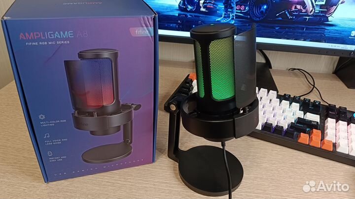 Микрофон Fifine ampligame A8 новый