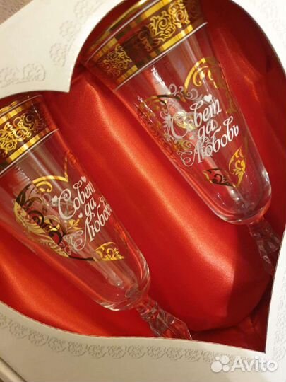 Свадебные бокалы новые