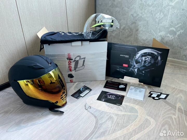 Мотошлем icon airflite новый