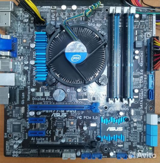 Материнская плата 1155 Gigabyte, Asus
