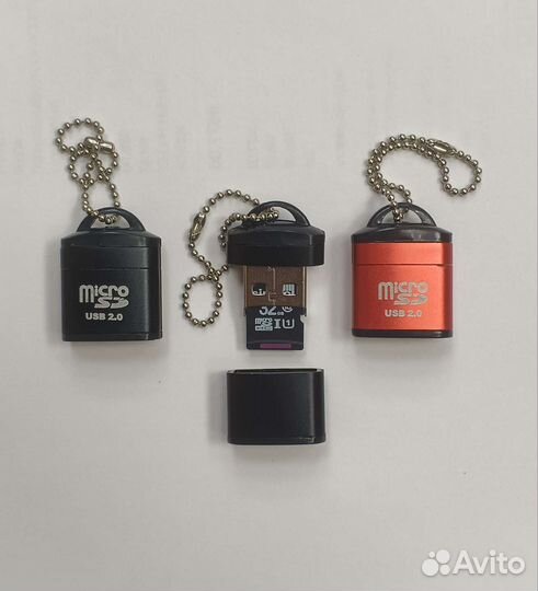 Картридер USB microSD, для чтения карт памяти