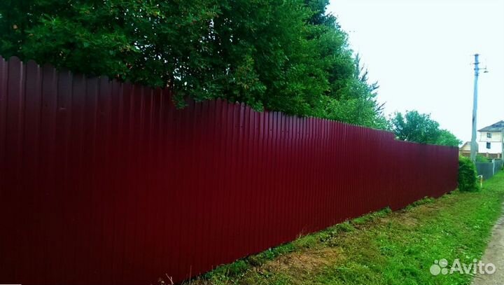 Забор из профнастила