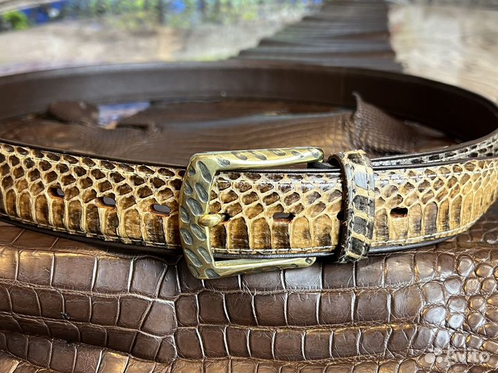 Ремень из кожи питона (новый)