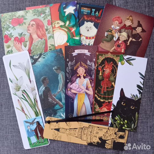 Набор закладок и открыток