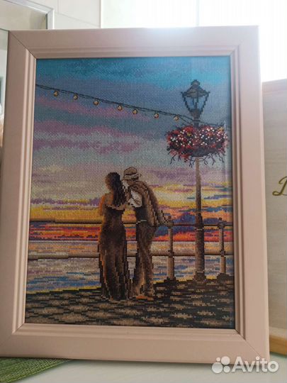 Картина вышитая крестиком ручная работа